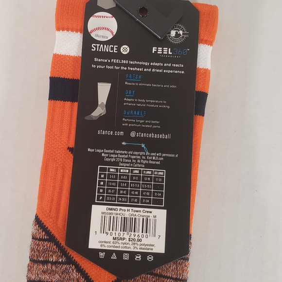 NWT Houston Astros Stance Socks - Picture 5 of 5